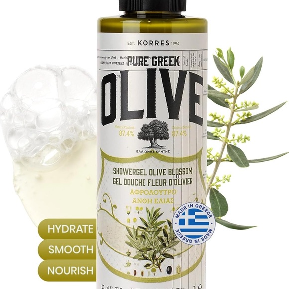 NWT Korres Pure Greek Olive Shower Gel - Green - Picture 1 of 6